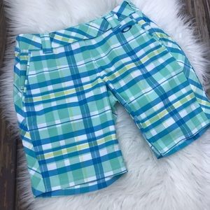 Oakley Plaid Bermuda Shorts (Size 4)